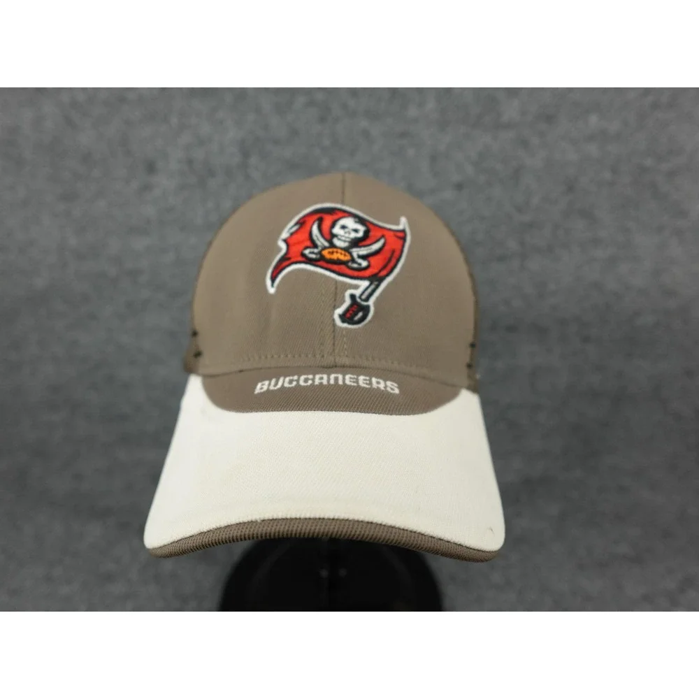 Reebok NFL Equipment Tampa Bay Buccaneers‎ Hat Mens OSFA Brown Good Trucker Mesh